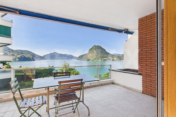 Castagnola Eleganz mit atemberaubender Aussicht: 1.5-Zimmer-Wohnung mit Terrassen und Blick auf den Luganersee - Auch Zweitwohnsitz 1