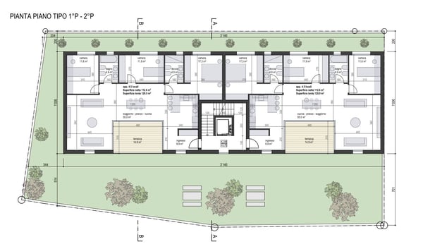 Rif. 3786 NUOVO MODERNO EDIFICIO - 4 APPARTAMENTI DI 4.5 LOCALI 2