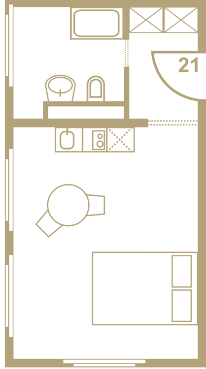 Möblierte 1-Zimmer-Wohnung mit Service - Basel Messe 5