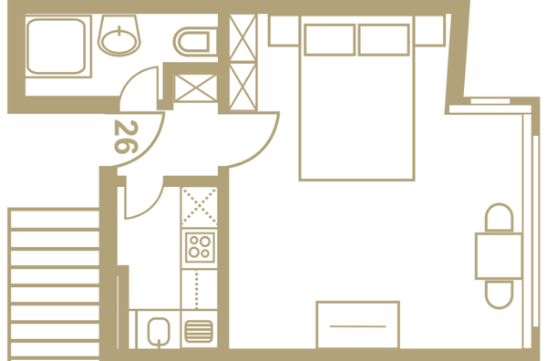 Möblierte 1.5-Zimmer-Wohnung mit Service - Stadtzentrum / Downtown Basel 8