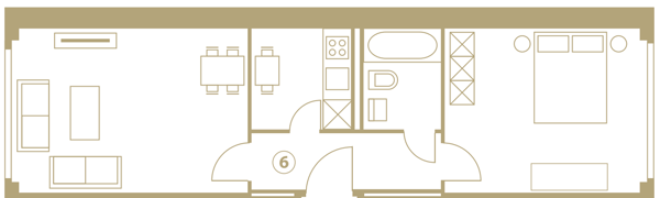 Möblierte 2.5-Zimmer-Wohnung mit Service - Basel St. Johann / Novartis-Campus 10