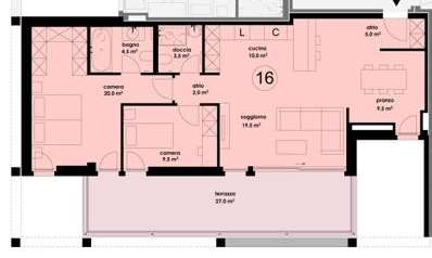 Appartamento 3.5 locali con terrazzo 13