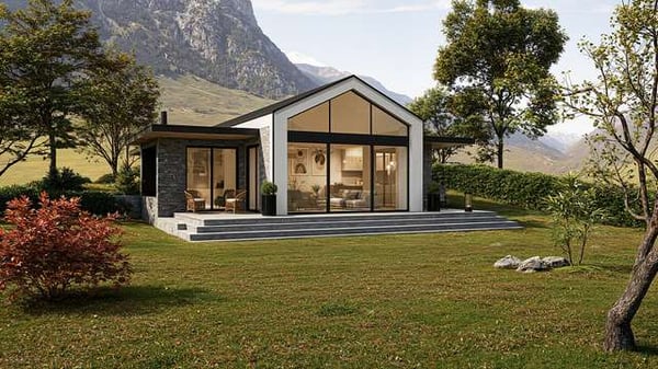 Ampio terreno con licenza per 4 case unifamiliari 2