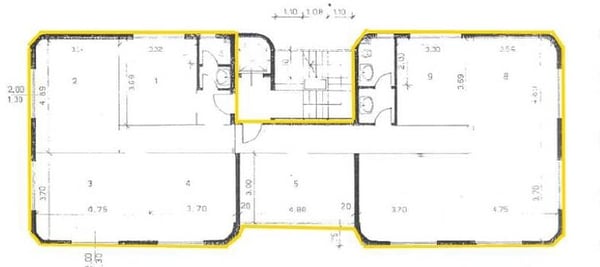 Uffici da ca. 220 m² a ca. 600 m² in palazzina di standing superiore con posti auto 12