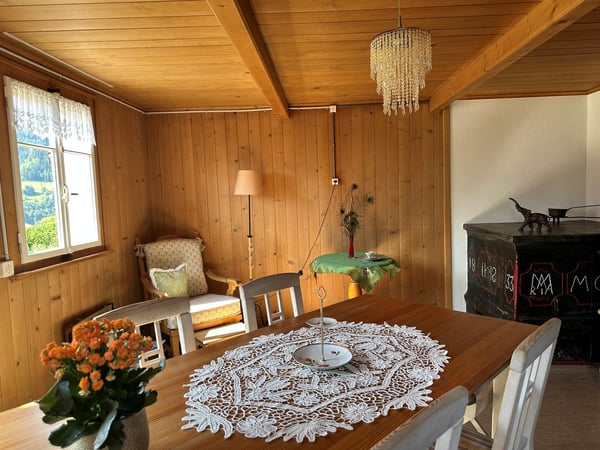 Bauernhaus mit zwei Stallbauten und Bergpanorama in Rabius 14