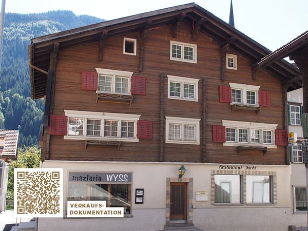 Wohnhaus mit Gewerbefläche und Entwicklungspotenzial in Trun 1