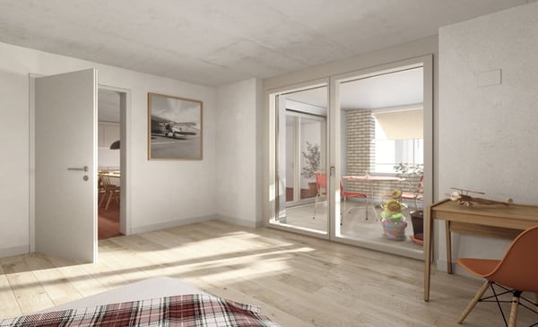 Subventionierte 2.5-Zimmer-Wohnung mit Balkon 2