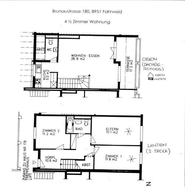 Grosszügige 4.5 Zi.-Maisonette-Wohnung in Fahrweid / Wohnen in einer Genossenschaft 21