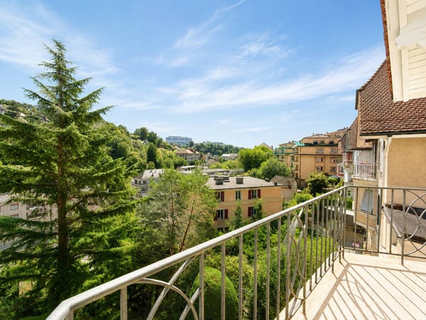 Maison individuelle avec jardin, centre-ville de Lausanne, vue dégagée 2