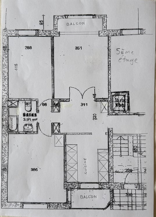 Magnifique appartement de 1 pièces, 5ème étage, env. 15 m2 10