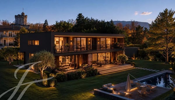 Sumptuous contemporary villa in the heart of Cologny 1