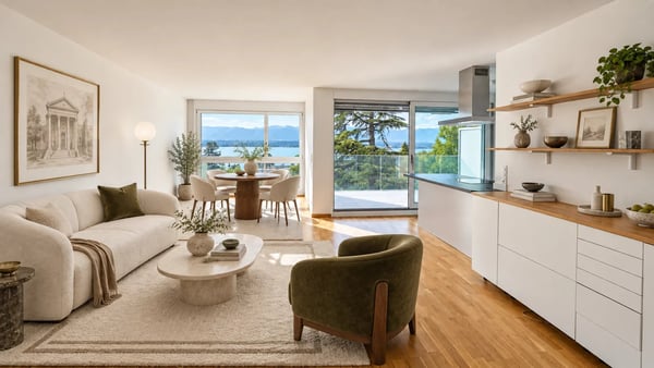 Exclusivité - Magnifique 2 pièces avec vue imprenable sur le Lac 1