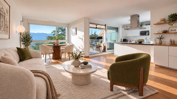 Exclusivité - Magnifique 2 pièces avec vue imprenable sur le Lac 5
