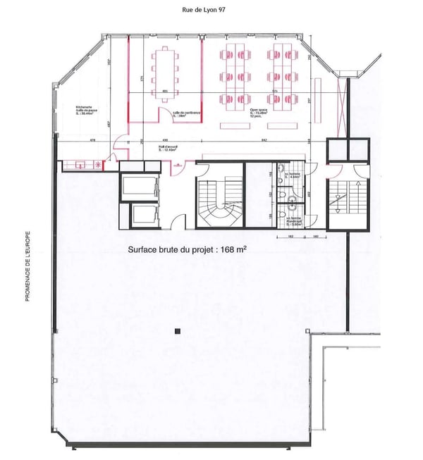 Surfaces administratives aménagées aux Charmilles 9