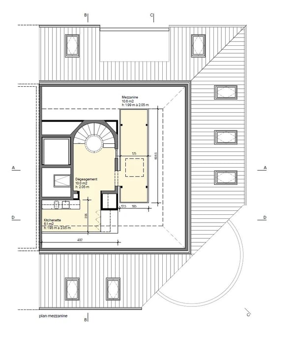 Bureaux entièrement rénovés en attique avec 2 terrasses 13