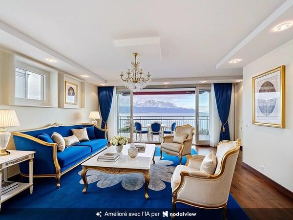 Magnifique 4,5 pcs avec vue panoramique sur le lac Léman 1