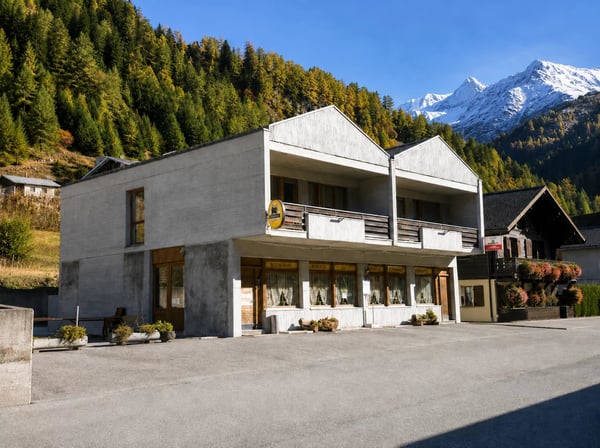 Établissement mixte avec partie hôtelière, restauration et appartement indépendant à Bourg-St-Pierre 1