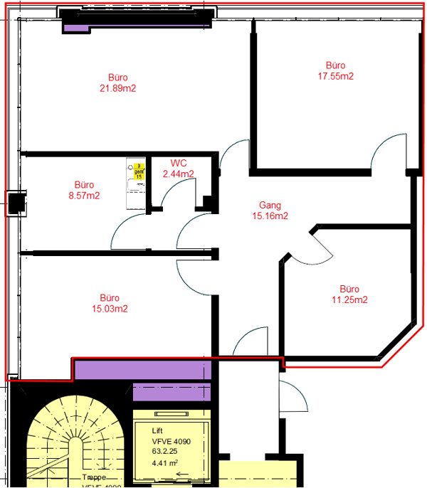 Büro-/ Praxisfläche im Rauracherzentrum in Riehen zu vermieten 2