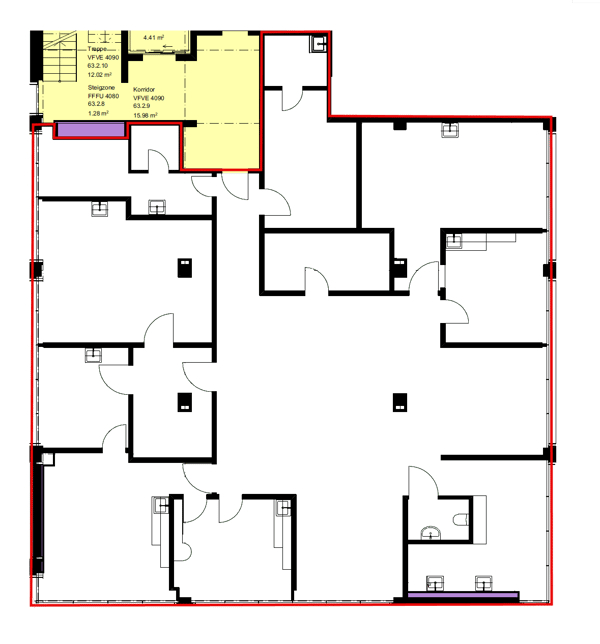 Büro-/ Praxisfläche im Rauracherzentrum Riehen zu vermieten 3