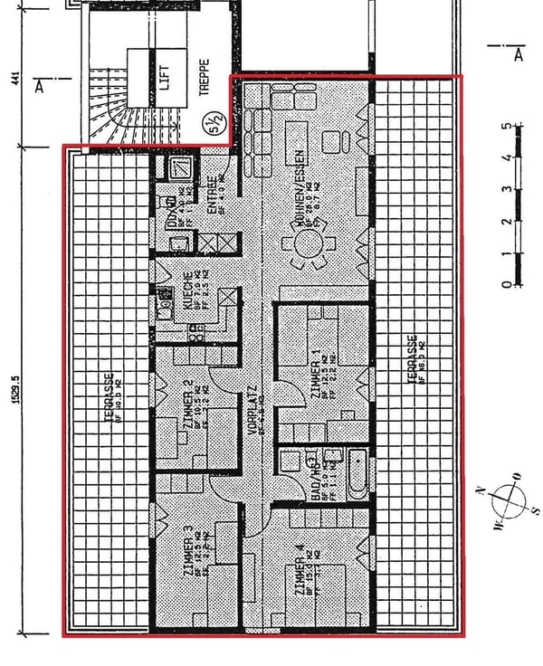 1 1/2 Zimmer-Attika-Dachwohnung mit Lift und grossen Terrassen 17