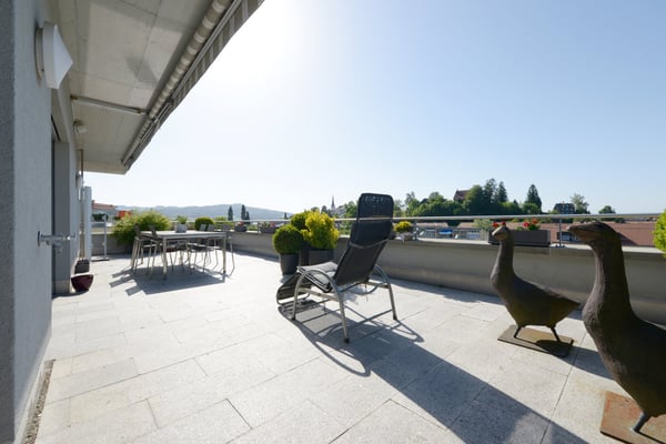 Traumhafte 1 1/2 Zimmer-Attika-Wohnung mit Lift, Terrassen und Aussicht 1