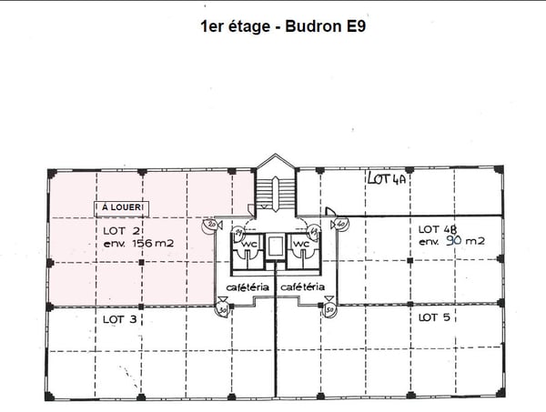 Bureau lumineux de 180m2 - offre spéciale ! 2 premiers loyers offerts 9