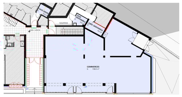 Surface artisanale / showroom de 180.5 m² à louer - Lausanne 3