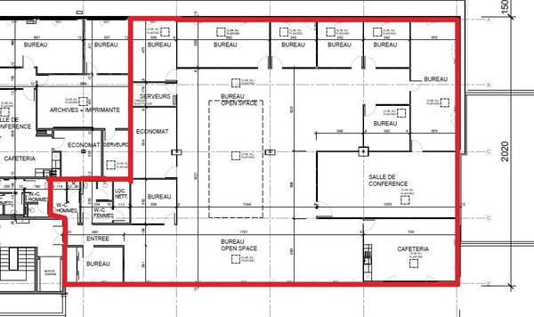 Surface de 555m2 - showroom - bureaux ou locaux 7