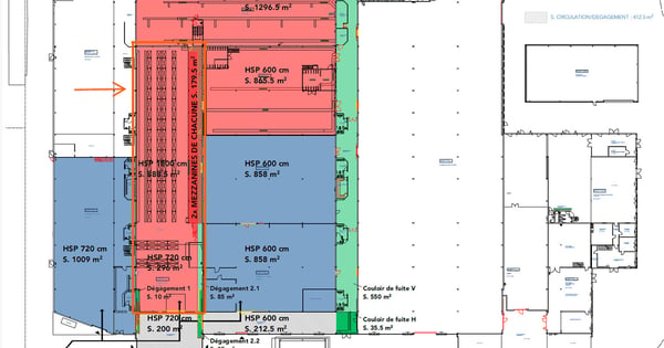 Atelier/dépôt de 1516 m2 au rez - Fort ampérage - 17m de hauteur 2