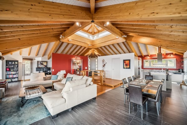 Villa d'architecte contemporaine, volumes spectaculaires, au pied du S 3