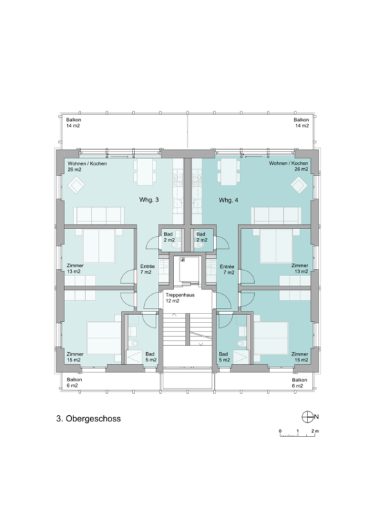 3.5 Zimmer-Neubaumietwohnung Nr. 4 im 3. OG 6
