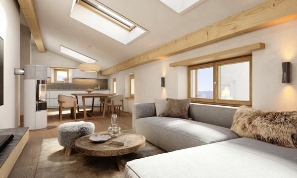 Hochwertige Dachmaisonette mit 5.5 Zimmern in kernsaniertem Altbau