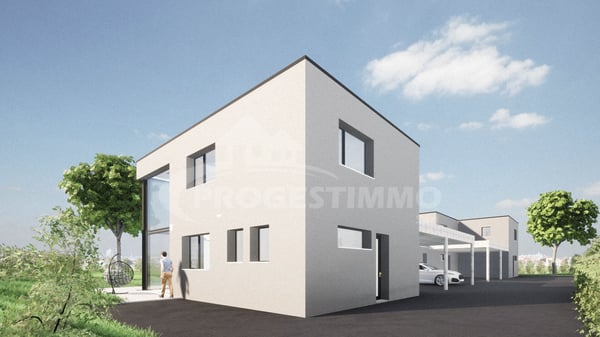 LUMINEUSE VILLA CONTEMPORAINE A CONSTRUIRE 1