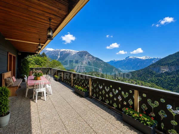 MAGNIFIQUE CHALET AUX VOLUMES EXCEPTIONNELS ET FORT POTENTIEL 13