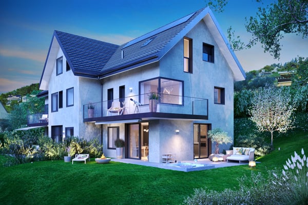 Proche Vevey, nouveau projet de 3 villas de 5.5 pces - vue panoramique 13