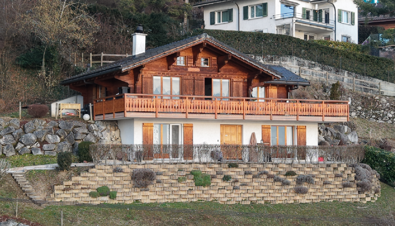 Magnifique chalet avec vue sur le lac et les montagnes
