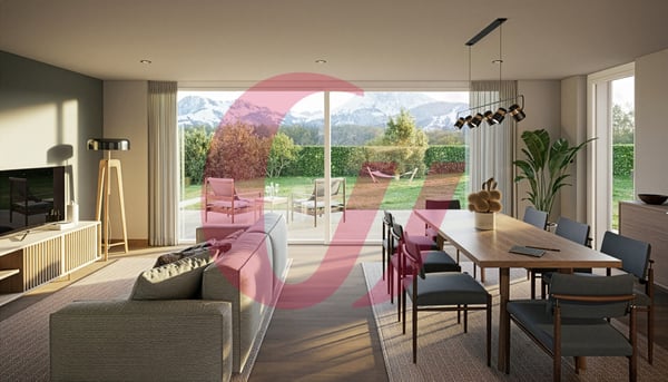 A VENDRE - 5 VILLAS JUMELEES - RIVE DE L'ONDINE - RIAZ 3