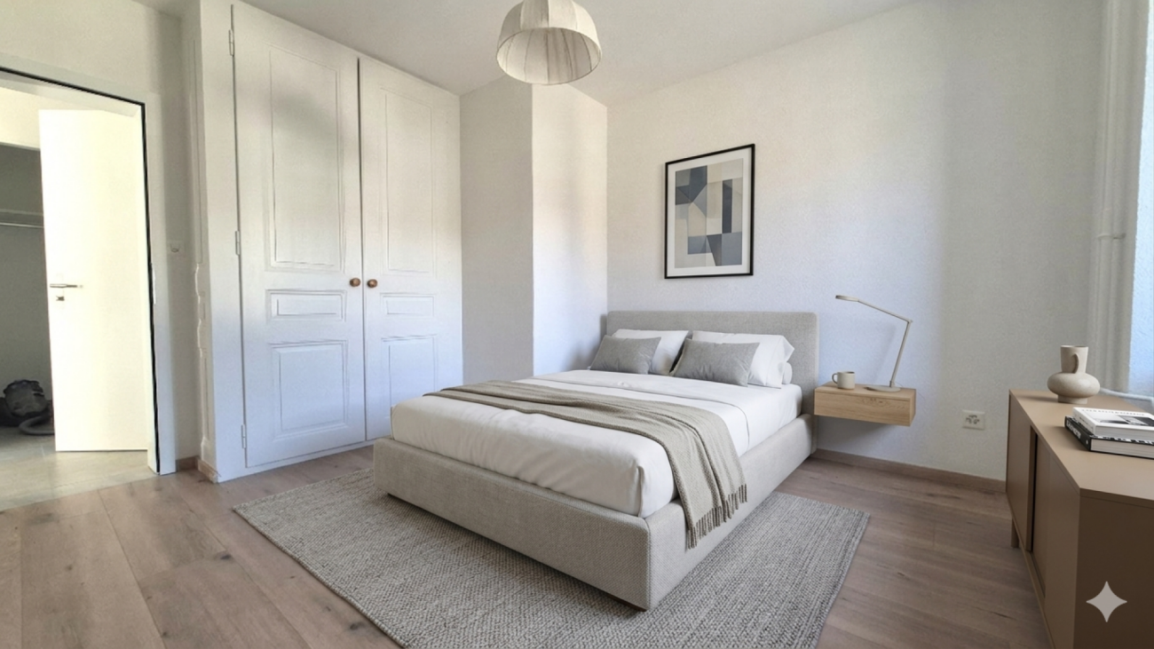 Splendide appartement de 2 pièces rénové avec grande terrasse et véranda
