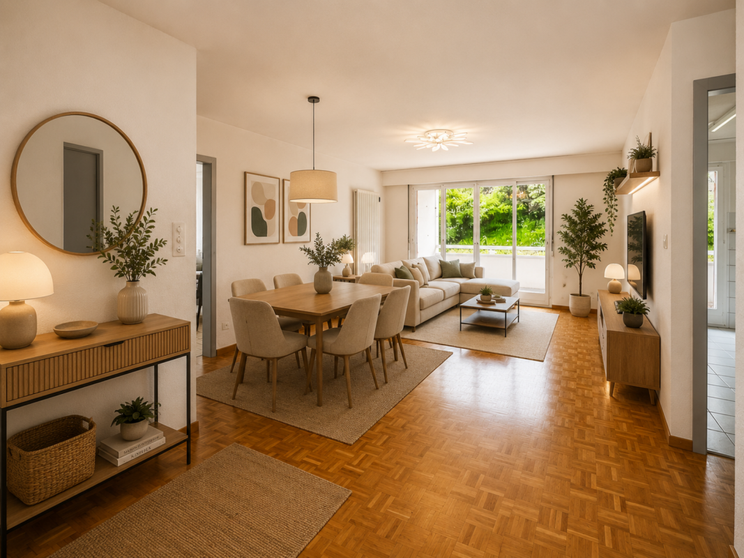 Appartement de 3 pièces avec véranda et situation privilégiée