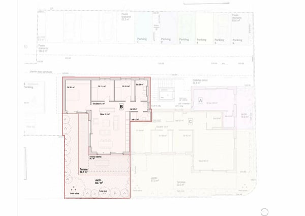 Les Carrels - Appartement de 4.5 pièces avec jardin Lot 2/B 9