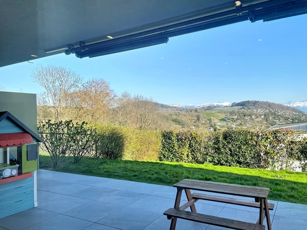 4,5p ensoleillé avec jardin et vue 10