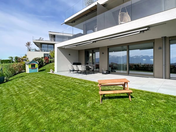 4,5p ensoleillé avec jardin et vue 1