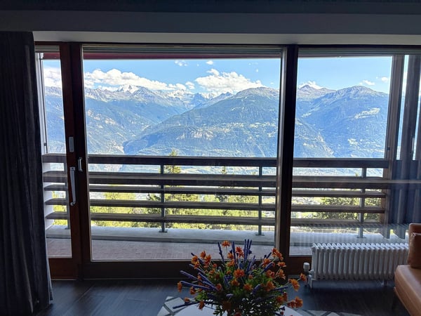 Deux magnifiques appartements de standing reliés avec une vue panoramique sur les Alpes 11
