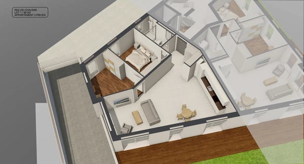 Appartement 3.5 pièces avec jardin privatif à Saxon 8
