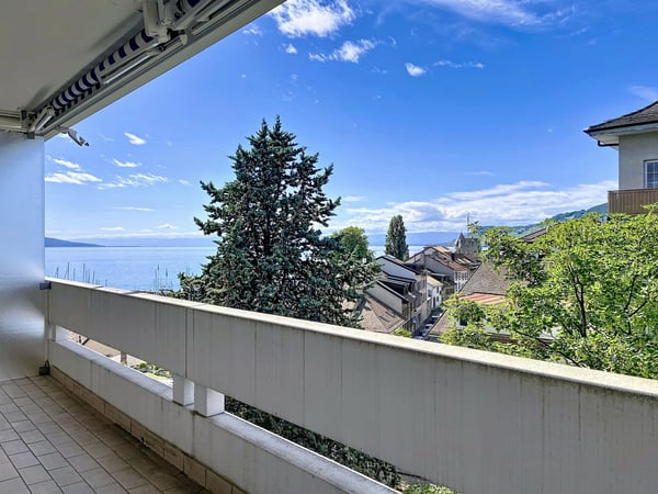 Vue lac, port et château - Charmant 3.5 pièces au coeur de La Tour-de-Peilz ! 5