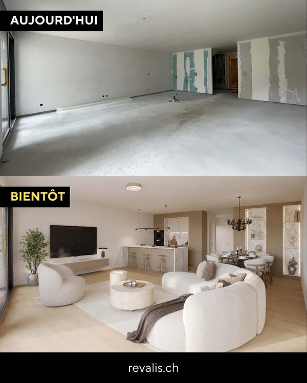 3,5 pièces duplex neuf au centre de Sierre - spacieux et urbain 6
