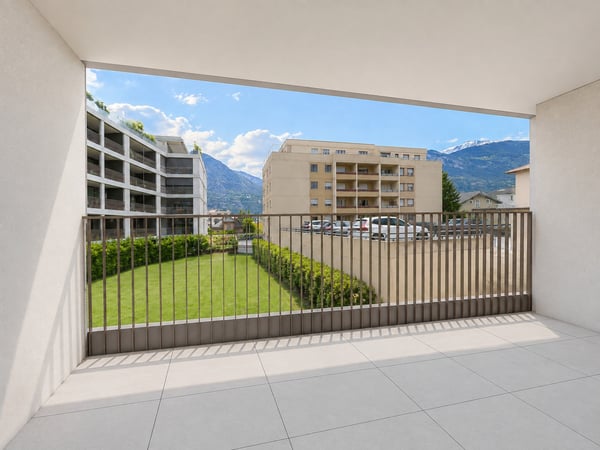 3,5 pièces duplex neuf au centre de Sierre - spacieux et urbain 8