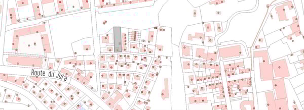 RARE : terrain à bâtir avec maison individuelle au quartier du Jura 4