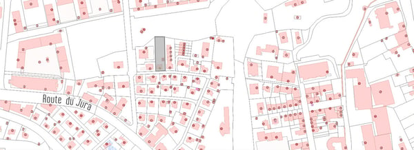 RARE : terrain à bâtir avec maison individuelle au quartier du Jura 4