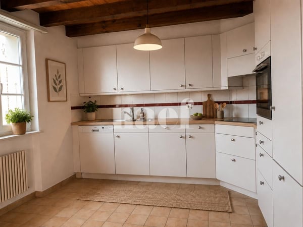 Charmant appartement duplex de 3 pièces dans les combles avec balcon et vue campagne 2